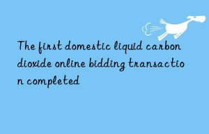 The first domestic liquid carbon dioxide online bidding transaction completed