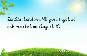 SunSir: London LME zinc ingot stock market on August 10