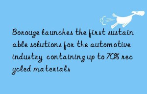 Borouge launches the first sustainable solutions for the automotive industry  containing up to 70% recycled materials