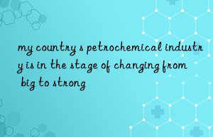 my country s petrochemical industry is in the stage of changing from big to strong