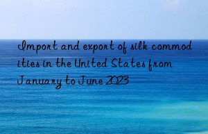 Import and export of silk commodities in the United States from January to June 2023