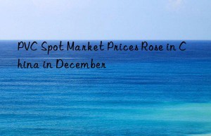 PVC Spot Market Prices Rose in China in December