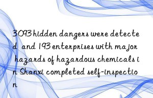 3 093 hidden dangers were detected  and 193 enterprises with major hazards of hazardous chemicals in Shanxi completed self-inspection