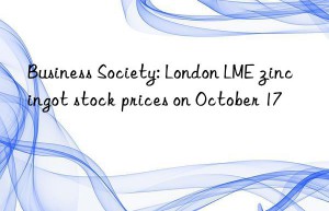 Business Society: London LME zinc ingot stock prices on October 17