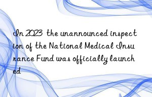 In 2023  the unannounced inspection of the National Medical Insurance Fund was officially launched