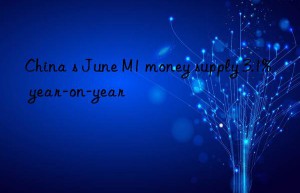 China s June M1 money supply 3.1% year-on-year