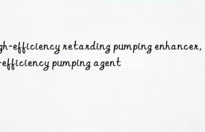 High-efficiency retarding pumping enhancer, high-efficiency pumping agent