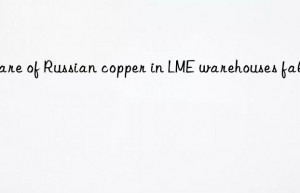 Share of Russian copper in LME warehouses falls