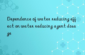 Dependence of water reducing effect on water reducing agent dosage