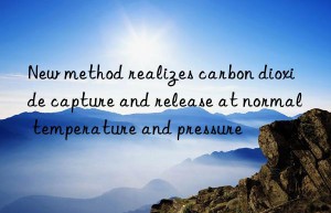 New method realizes carbon dioxide capture and release at normal temperature and pressure