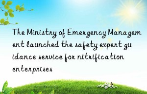 The Ministry of Emergency Management launched the safety expert guidance service for nitrification enterprises