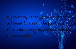 my country s energy consumption continued to rise in the first quarter  and energy supply and demand were stable