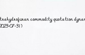 Tetrahydrofuran commodity quotation dynamics (2023-07-31)