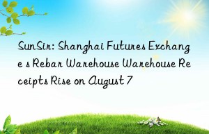 SunSir: Shanghai Futures Exchange s Rebar Warehouse Warehouse Receipts Rise on August 7