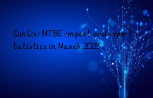 SunSir: MTBE import and export statistics in March 2023