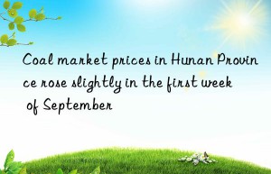 Coal market prices in Hunan Province rose slightly in the first week of September