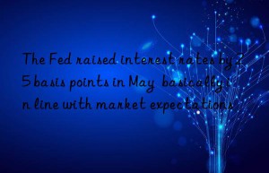 The Fed raised interest rates by 25 basis points in May  basically in line with market expectations