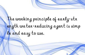 The working principle of early-strength water-reducing agent is simple and easy to use.