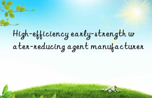 High-efficiency early-strength water-reducing agent manufacturer