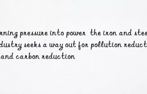 Turning pressure into power  the iron and steel industry seeks a way out for pollution reduction and carbon reduction