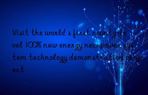 Visit the world s first county-level 100% new energy new power system technology demonstration project