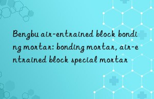 Bengbu air-entrained block bonding mortar: bonding mortar, air-entrained block special mortar