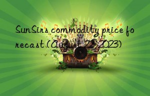 SunSirs commodity price forecast (August 22  2023)