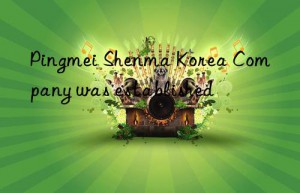 Pingmei Shenma Korea Company was established