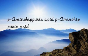 p-Aminohippuric acid p-Aminohippuric acid