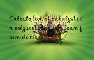 Calculation of catalysts in polyurethane soft foam formulations