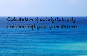 Calculation of catalysts in polyurethane soft foam formulations