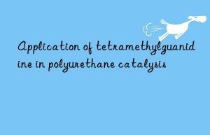 Application of tetramethylguanidine in polyurethane catalysis