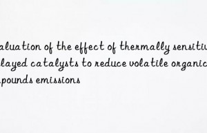 Evaluation of the effect of thermally sensitive delayed catalysts to reduce volatile organic compounds emissions