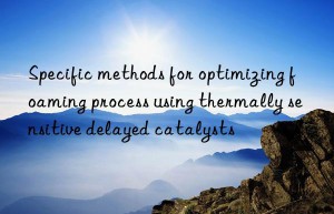 Specific methods for optimizing foaming process using thermally sensitive delayed catalysts