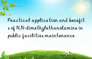 Practical application and benefits of N,N-dimethylethanolamine in public facilities maintenance