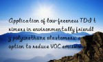 Application of low-freeness TDI trimers in environmentally friendly polyurethane elastomers: a new option to reduce VOC emissions