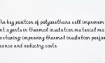 The key position of polyurethane cell improvement agents in thermal insulation material manufacturing: improving thermal insulation performance and reducing costs