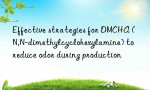 Effective strategies for DMCHA (N,N-dimethylcyclohexylamine) to reduce odor during production