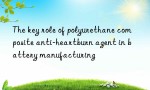 The key role of polyurethane composite anti-heartburn agent in battery manufacturing