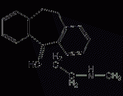 Nortriptyline structural formula