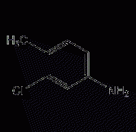 3-chloro-4-methylaniline structural formula