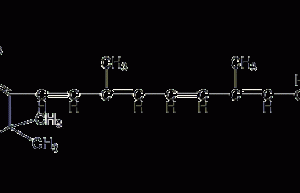 Vitamin A structural formula