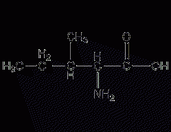 L-isoleucine structural formula