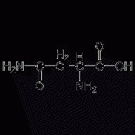 L-(+)-anhydrous asparagine structural formula