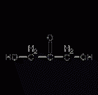 Dihydroxyacetone structural formula