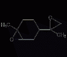 1-methyl-4-(2-methyloxiranyl)-7-oxo  Heterobicyclo[4.1.0]heptane structural formula