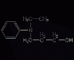 N-ethyl-N-(2-hydroxyethyl)aniline structural formula