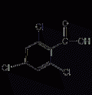 2,4,6-Trichlorobenzoic acid structural formula