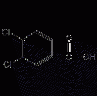 3,4-Dichlorobenzoic acid structural formula