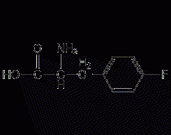 DL-4-fluorophenylalanine structural formula